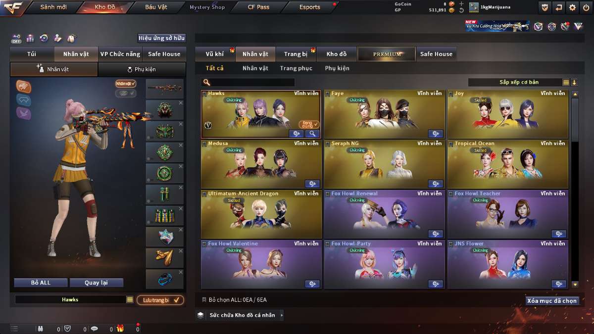 shop acc cf uy tin gia re